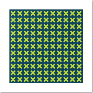 Geometric Seamless Pattern - X 023#002 Posters and Art